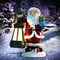 Christmas Decorations Santa Claus Decor Standing Figurines Indoor Outdoor Christmas Ornaments 2024 with Lantern Light for Home Table Centerpieces Mantel Bedroom Window Yard Porch Lawn